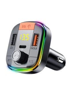 اشتري Fend FM01 3 Bluetooth FM Transmitter Handsfree Car MP3 Music Player USB Port Charger Hub في الامارات