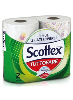 Buy Maxi Tuttofare Multi Purpose Kitchen Towel, 2ply, Pack of 2 in UAE