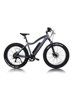 اشتري دراجة Mogoo Orion Fat Tire E الجبلية مقاس 26 بوصة - محرك 750 وات - بطارية 48 فولت 12.4 أمبير - ناقل حركة شيمانو 7 سرعات - أقصى سرعة 32 كم/ساعة - دراجة كهربائية للطرق الوعرة بإطارات سميكة مقاس 4.0 بوصة - دراجة كهربائية للصحراء والشاطئ - رمادية في الامارات