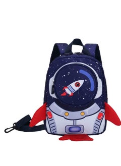 اشتري Toddler Backpack with Baby Reins, Kids Backpack for School, Waterproof Children's Backpack, Cartoon Safety Anti-Lost Strap, Rocket Shape, Toddler Reins for Walking 1-2 years, for Girls Boys في الامارات