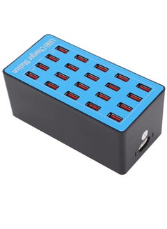 Buy 20-Port USB Charging Station, 80W, 2.4A Per Port, Charge 20 Devices Simultaneously, Non-Slip Design, Multi-Port Charger for Smartphones, Tablets & USB Devices (EU Plug) in UAE