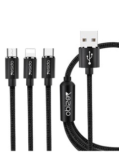 Buy 3 In 1 Cable For Lightning with Micro And Type-C 1200mm in UAE