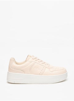 اشتري Women's Logo Detail Sneakers with Lace-Up Closure في السعودية