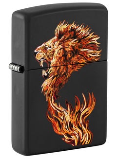 اشتري Zippo CI400225 218 Fire Lion Black Matte Windproof Lighter في الامارات
