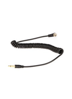 اشتري 3.5mm Flash Sync Cable Cord with Screw Lock to Male Flash PC for Canon Nikon PIXE في الامارات