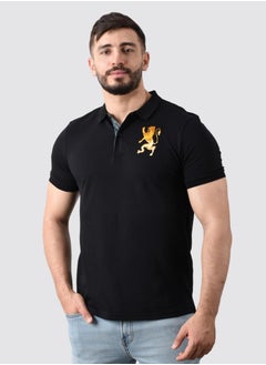 اشتري Men's Lion Polo - Black في السعودية