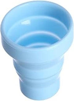 Buy Agfa Foldable Silicone Cup with Lid, 8×8 cm - Blue in Egypt