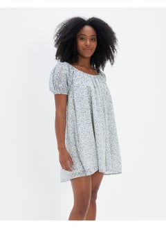 Buy AE Puff-Sleeve Trapeze Mini Dress in Egypt