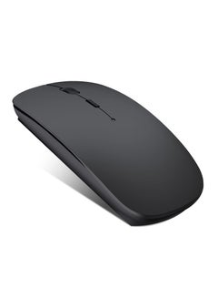 Buy Bluetooth Mouse, Rechargeable Wireless Mouse for MacBook Pro/Air/iPad/Laptop/PC/Mac/Computer, Black in UAE