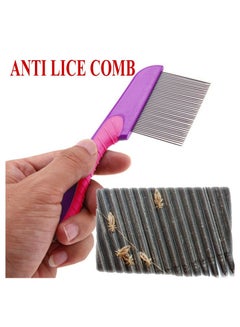 Buy Stainless Steel Long Teeth Hair Lice Comb in UAE