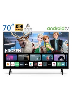 Buy 70-Inch Ultra HD 4K Smart Android with Built-in Receiver DTD70 Black in Saudi Arabia