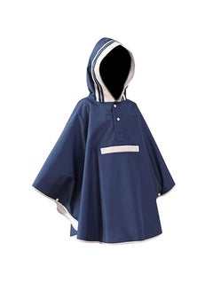 Buy Rain Poncho, Kid Raincoat Baby Hooded Waterproof Rain Jacket Waterproof Kids Raincoat - Lightweight Reusable Hooded Rainwear for Kids (Navy Blue) in UAE
