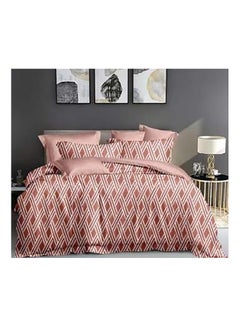 اشتري King Size Fitted Bed Sheet 6 Piece Set of 1 Fitted Bed Sheet, 1 Duvet Bed Cover, 2 Cushion Cover and 2 Pillowcase في الامارات