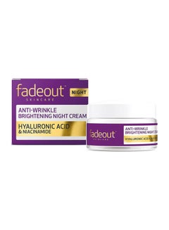 اشتري Anti-Wrinkle Brightening Night Cream-Hyaluronic Acid & Niacinamide-Reduce Fine Lines & Wrinkle-Bright & Even Skin Tone For Radiant And Youthful Complexion-Hydrates & Softens Skin-50Ml في الامارات