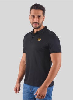 Buy Men's Luxury Touch Polo Black in UAE