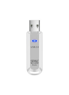 اشتري High-Speed USB 3.0 SD/TF Card Reader for Computers and Cars White USB 2.0 في السعودية