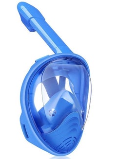 اشتري Full Face Snorkel Mask - Kids Snorkeling Mask with Safety Free-Breathing System, 180 Degree Panoramic with Detachable Camera Mount, Anti-Fogging Anti-Leak Diving Mask for Kids في السعودية