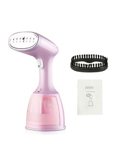 Buy Mini Travel Iron Steam Handheld Steamer Portable Travel Garment Steamer Fabric Wrinkle Remover 15s Fast Heating 350ml Large Detachable Water Tank 1500W (Pink) in UAE