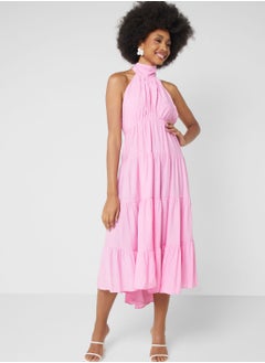 Buy Ruffle Detail Sleeveless Dress in UAE