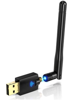 اشتري USB WiFi Adapter, AC600M Wireless Network Adapter,2.4G/5.8Ghz Wi-Fi Dongle With Antenna For Laptop Desktop Compatible Windows 10/11/8.1/8/7/XP/Vista/Mac OS X 10.6~10.15.3 في الامارات