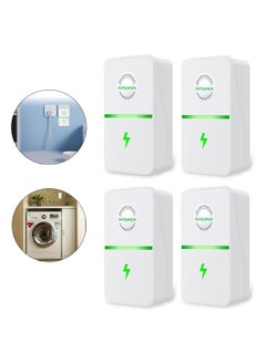 Buy 4 Pack Energy Saving Device Household Smart Energy-saving Appliances with UK Plug Power Saver Plug in Saves Electricity Efficient and Stable Control Voltage in Saudi Arabia