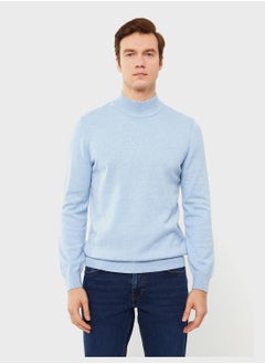 Buy Half Turtle Neck Knitted Sweater in UAE