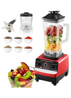 Buy Silver Crest 4500W Heavy Duty Commercial Grade Blender Multifunctional Juicer Mixer with 2 Jars SC 1589 Dishwasher Safe, Stainless Steel Blades Fruit Processor, Grinder, Smoothie Maker in UAE