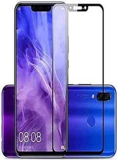 اشتري 5D Curved Glass Screen Protector for 9H Hardness Huawei Nova 3i - Black في مصر