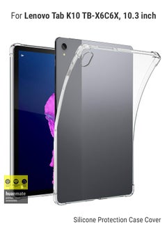 Buy ShockProof Protection Case Cover For Lenovo Tab K10 TB-X6C6X, 10.3 inch Clear in Saudi Arabia