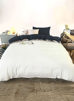 Buy 4-Piece Design Bedding Set Cotton Duvet Cover Set in Saudi Arabia
