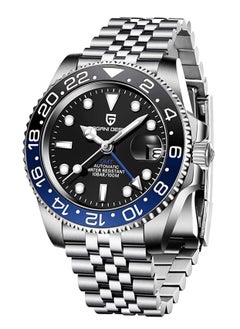 Buy Men's Automatic Wrist Watch with Black Dial and Blue/Black Bezel in UAE