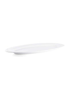 Buy Ivory Porcelain Oval Buffet Plate 58 cm in UAE