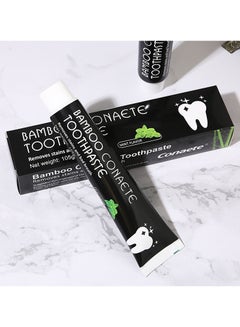Buy 105g Natural Activated Charcoal Bamboo Toothpaste Gently Cleans Black Toothpastes Protect Oral Health in UAE
