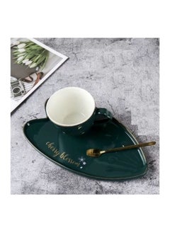 Buy BLOSSOM Mug On Plate SJ11407-1 Oxford Green 030676 in Egypt