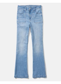 Buy AE Ne(x)t Level Super High-Waisted Flare Jean in Saudi Arabia