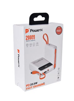 اشتري Power Bank 20000mAh with Type-C and Lightning Cables - PD/QC في السعودية