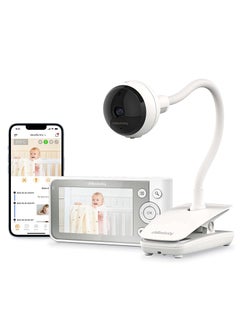 Buy Chillaxbaby Girraffe Pro-WiFi Streaming 2Way Talk 4.3" Baby Monitor & Gooseneck Clip Secured HD Camera with Preloaded Nature Sounds & Lullabies-Powered by 5GenCare in UAE