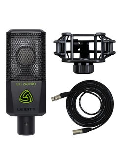 Buy LCT-240 Condenser Microphone with Pop Filter & XLR Cable For Voice Recording Singing Instrument And Streaming in UAE