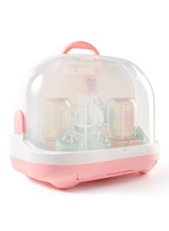 Buy Portable Feeding Bottle Storage Box Baby Tableware Storage Drain Dustproof Storage Box in UAE