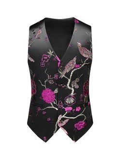 Buy New Men's Hollowed Out Slim Fit Fashionable Plus Size suit Vest in Saudi Arabia