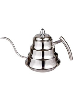 Buy Coffee Drip Gooseneck Pot Kettle Teapot Tea Kettle Coffee Stainless Steel Teapot Stainless Steel Gooseneck for Drip Coffee Drip Tea Kettle,Silver in Egypt