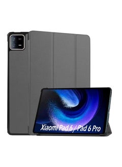 اشتري Case for Xiaomi Pad 6 / Xiaomi Pad 6 Pro 2023 11.0 Inch, Ultra Slim PU Leather Lightweight Case Shockproof Protective Shell Cover with Auto Sleep/Wake for Xiaomi Pad 6/Pad 6 Pro (Gray) في الامارات