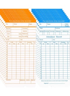 Buy 200PCS Time Cards for Employees – 2 Sided Time Cards for Employees Biweekly Monthly Sheets Time Clock for Employees Time Sheets Daily Monthly Timesheet for Employee Attendance in UAE