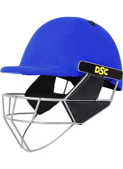 Buy SCUD Cricket Helmet | Royal Blue | Size: Large | For Men & Boys | Fixed Spring Steel Grill | Adjustable Back Support Strap | Removable and washable sweatband | Lightweight in UAE