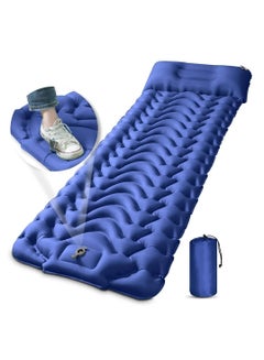 اشتري Camping Sleeping Pad, Extra Thickness 3.9 Inch Inflatable Sleeping Mat with Pillow Built-in Pump, Compact Ultralight Waterproof Camping Air Mattress for Backpacking, Hiking, Tent في الامارات