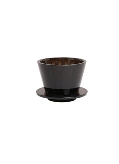 اشتري Liying V01 Acrylic Coffee Dripper, 1-2 Cups, Pour Over Coffee Maker, Reusable Coffee Filter Cup, Black في الامارات