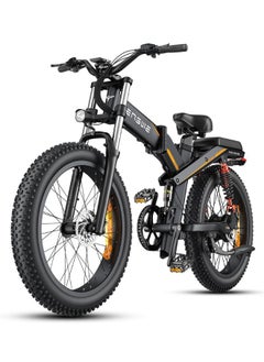 اشتري سكوتر كهربائي ENGWE X26 دراجة كهربائية بإطار سميك، 1200 وات (الذروة) محرك Ebike للبالغين، 95 ميلاً 31 ميل في الساعة 26 بوصة دراجة جبلية، 48V19.2A (29.2Ah-خيار بطارية مزدوجة) جميع التضاريس في الامارات