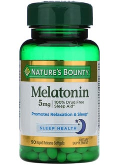 Buy Nature's Bounty Melatonin 5mg Softgels 90 ea in UAE