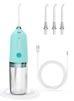 Buy Mini Dental Water Flosser Cordless Portable Dental Water Flosser Dental Oral Irrigator High Capacity Battery Easy to Use Single Button Operation for Home and Travel 130ML in UAE
