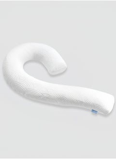 Buy Body Pillow for Adults - Soft Long Bed Pillows Insert for Sleeping - Shredded Memory Foam & Removable Washable Cover - Swan Shaped Side Sleeper Pregnancy Pillow (White) in Saudi Arabia